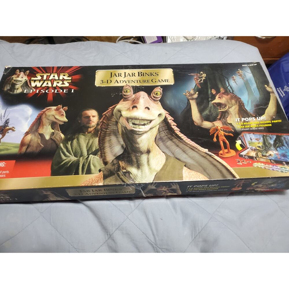 Vintage Jar Jar Binks 3D Board Game Star Wars Episode 1